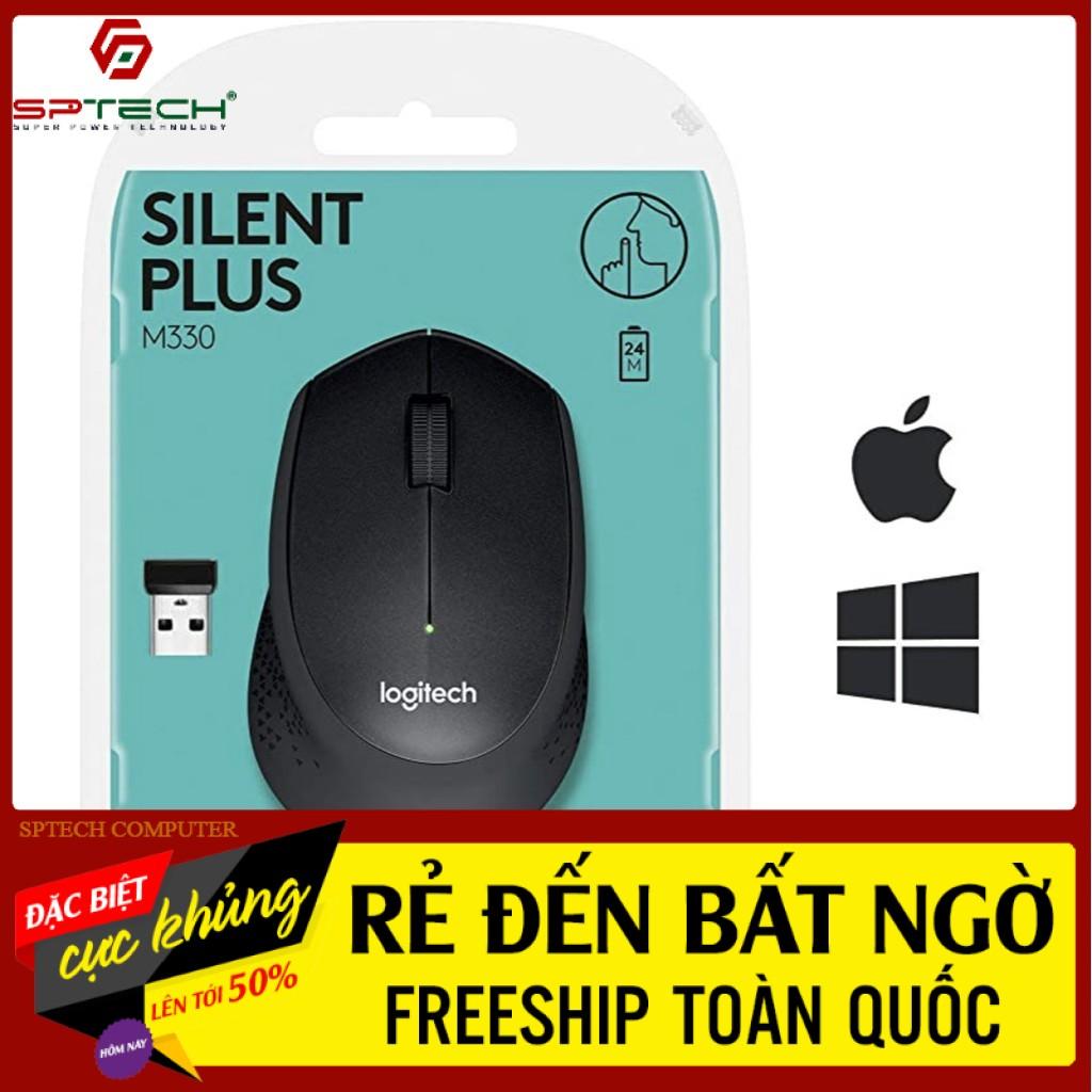 Chuột Không Dây  Mouse Ko Dây Logitech Silent M330 (BH 6 Tháng) SPTECH COMPUTER