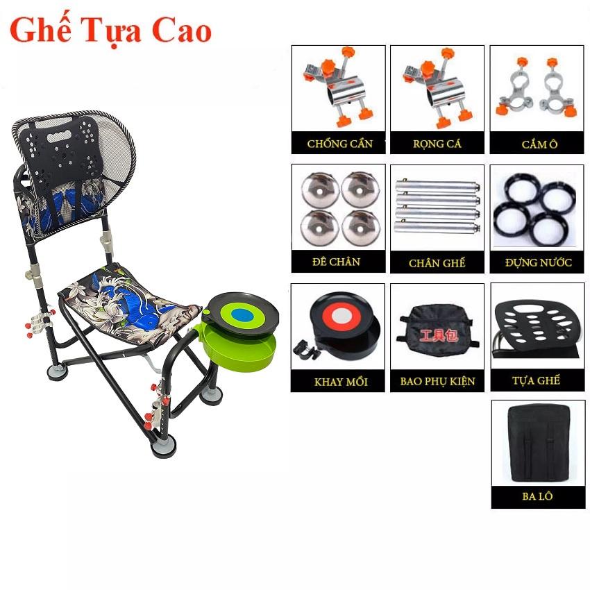 Ghế Câu Cá Địa Hình Ghế câu đài có thể xếp gọn cao cấp ghế ngồi câu cá ghế dã ngoại