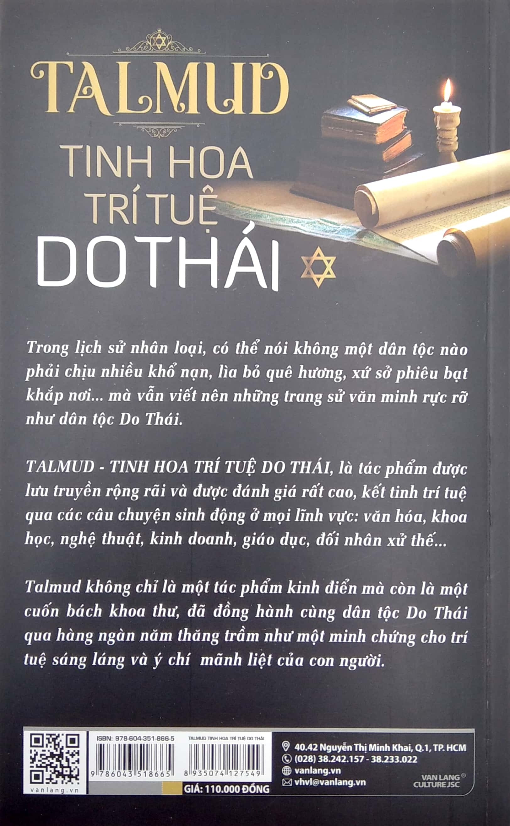 Talmud - Tinh Hoa Trí Tuệ Do Thái (Tái Bản 2022) - Từ Quang Á - Tiến Thành &amp; Kiến Văn dịch - (bìa mềm)