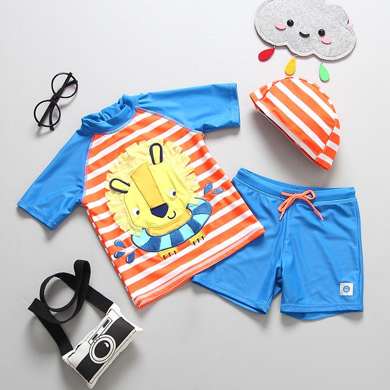 Đồ Bơi Trẻ Em UPF50 Dài Tay Trẻ Em Bơi Cá Mập Dễ Thương Động Vật Cho Bé Tắm Phù Hợp Với Đồ Bơi Và Bơi 2-9 Năm