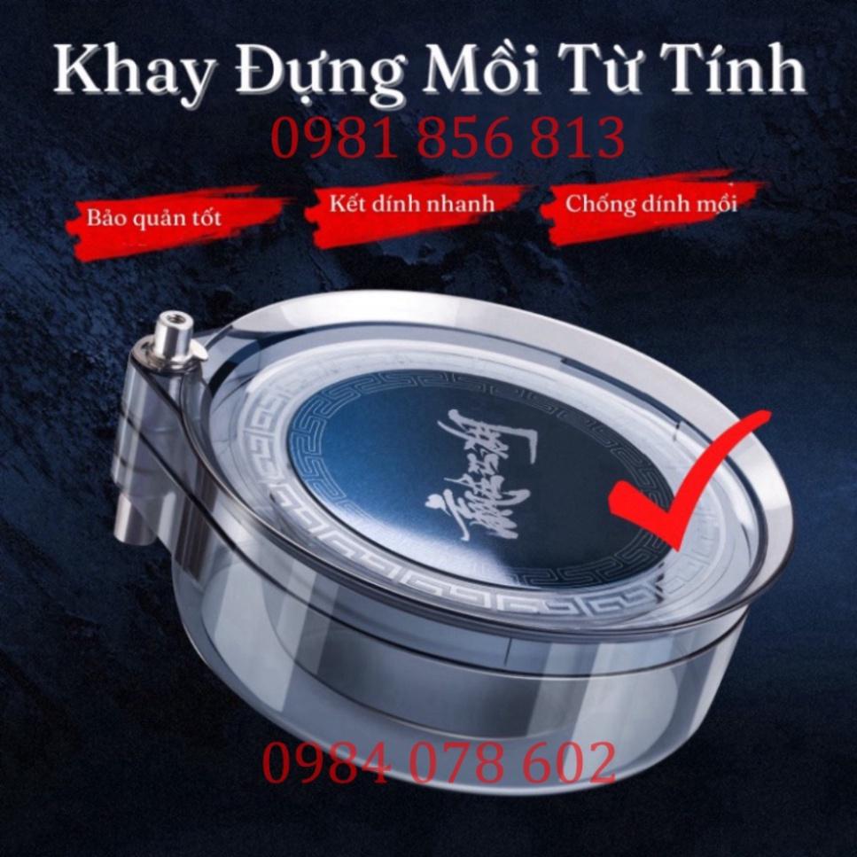 Xả hàng sale Khay trộn mồi , đựng mồi cao cấp Trong Suốt 3 tầng , cấu trúc 3 lớp siêu bền , xoay 360 độ thoải mái ( đồ