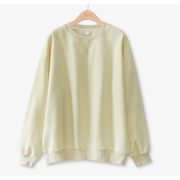 Áo Sweater Unisex Hàn Quốc form rộng chất xịn mặc thoáng mát