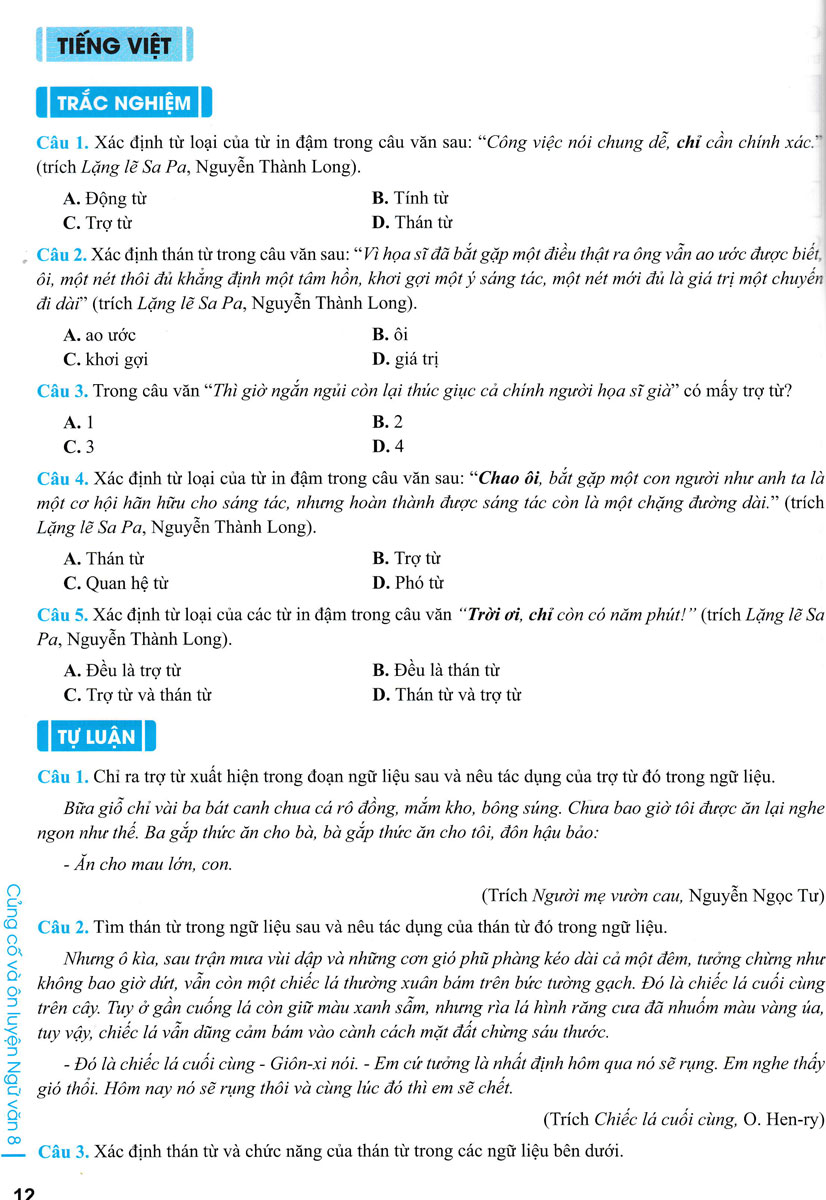 ND - Củng Cố Và Ôn Luyện Ngữ Văn Lớp 8 (Biên Soạn Theo Chương Trình GDPT Mới)