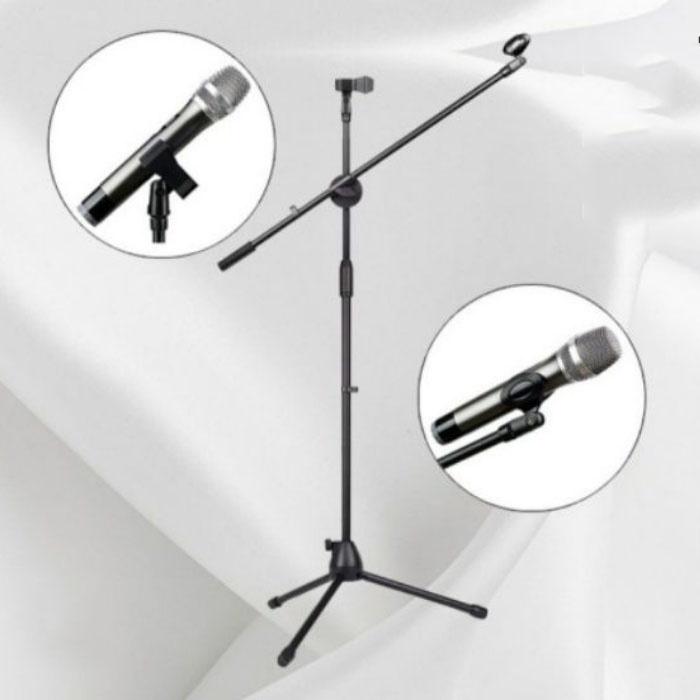 Chân đế kẹp micro BOM MIC STAND, giá đỡ mic đứng phòng thu, sân khấu chuyển nghiệp