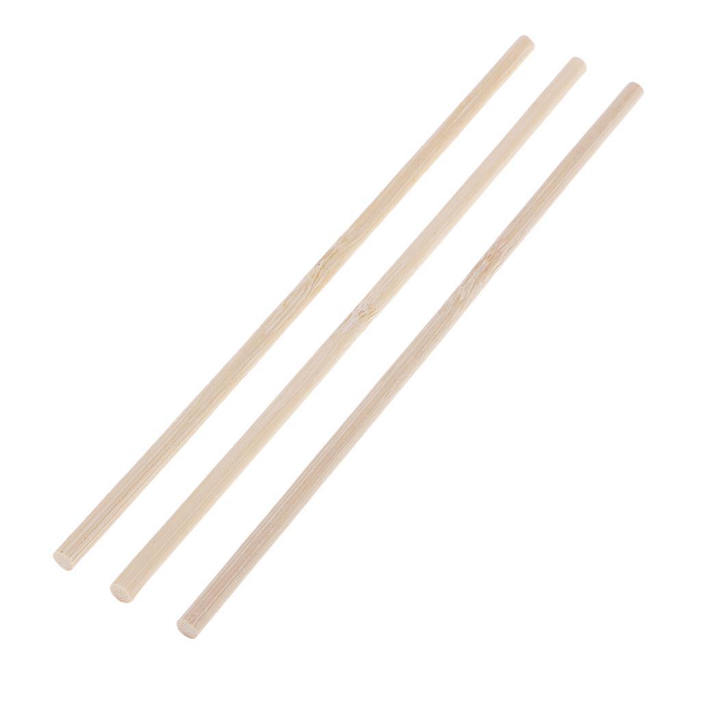 100pcs Wooden Dowel Rods 6 inch - 4mm Hardwood Dowels - Craft Dowels for Woodworking Project