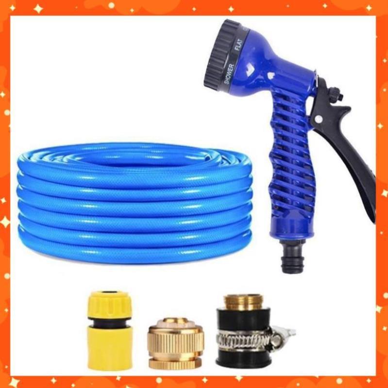 Bộ dây và vòi xịt tăng áp lực nước,rửa xe, tưới cây 15m  206843