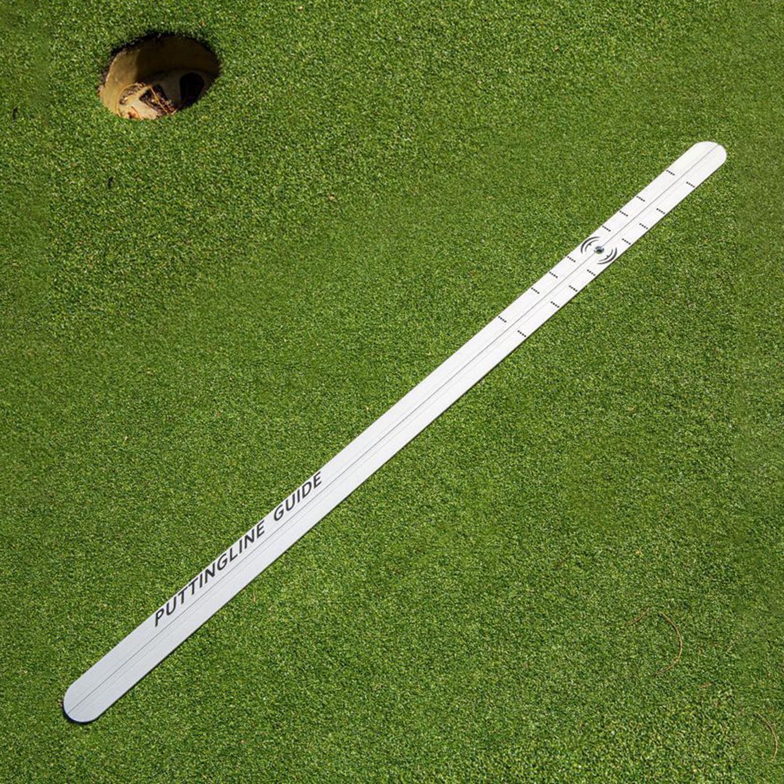 Golf Putting Ruler Instructional Swing Trainer Golf Training Aid for Practice Use