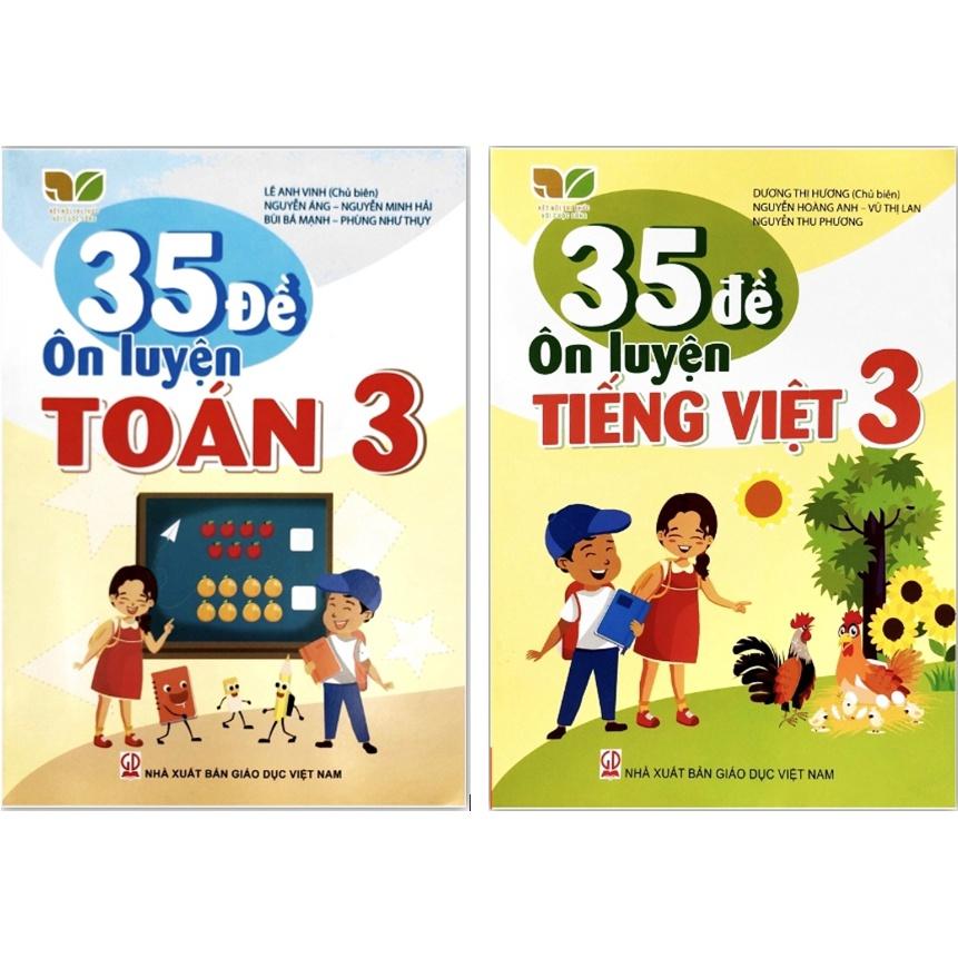 Sách - Combo 35 đề ôn luyện Toán - Tiếng Việt lớp 3