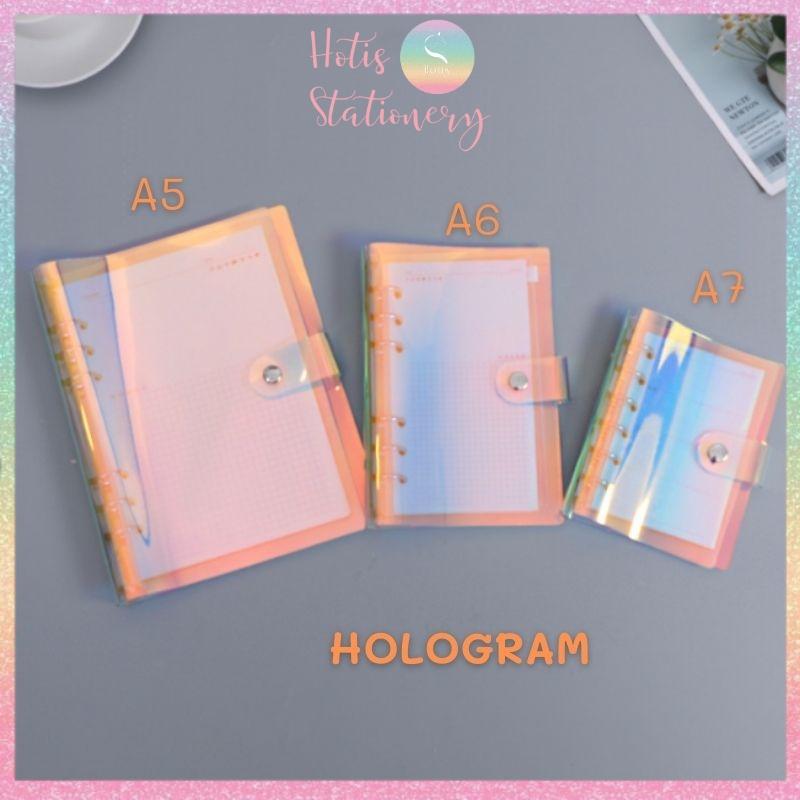 Hologram Binder - Bìa còng dẻo nút bấm - A7/ A6/ A5 (Không kèm giấy