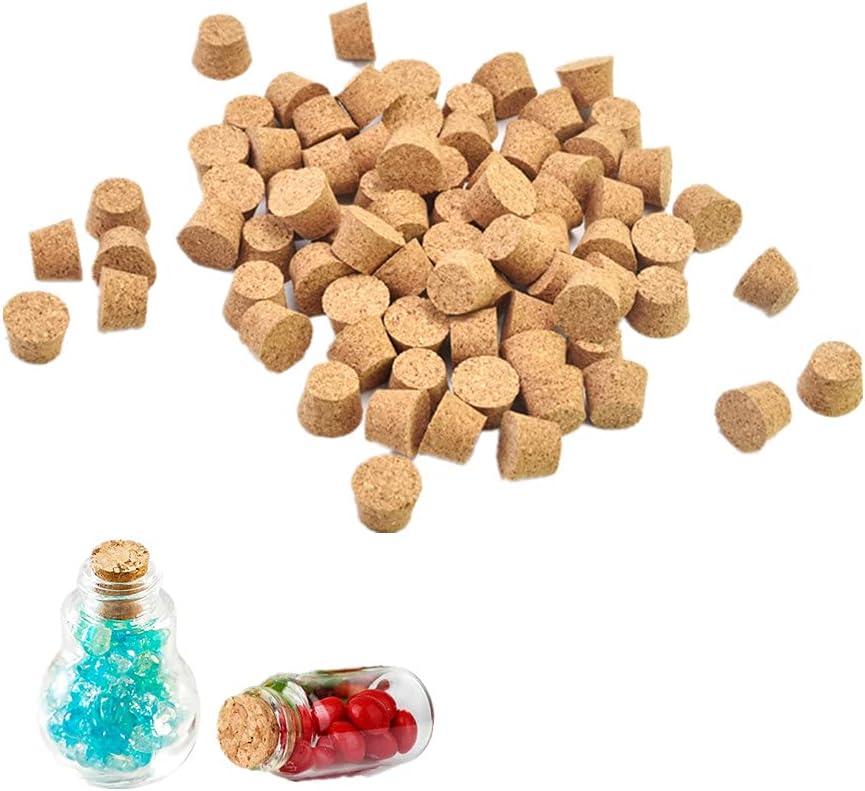 150 CÁI Nút bần tự nhiên Nút chặn hình côn nhỏ Nút chai rượu bằng gỗ Nút chai bia bằng gỗ để niêm phong chai và ống nghiệm có đường kính 12 mm