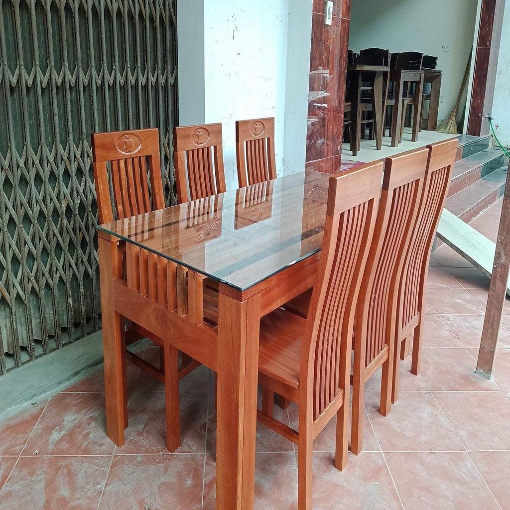 Bộ Bàn Ăn 2 Tầng Gỗ Sồi Nga