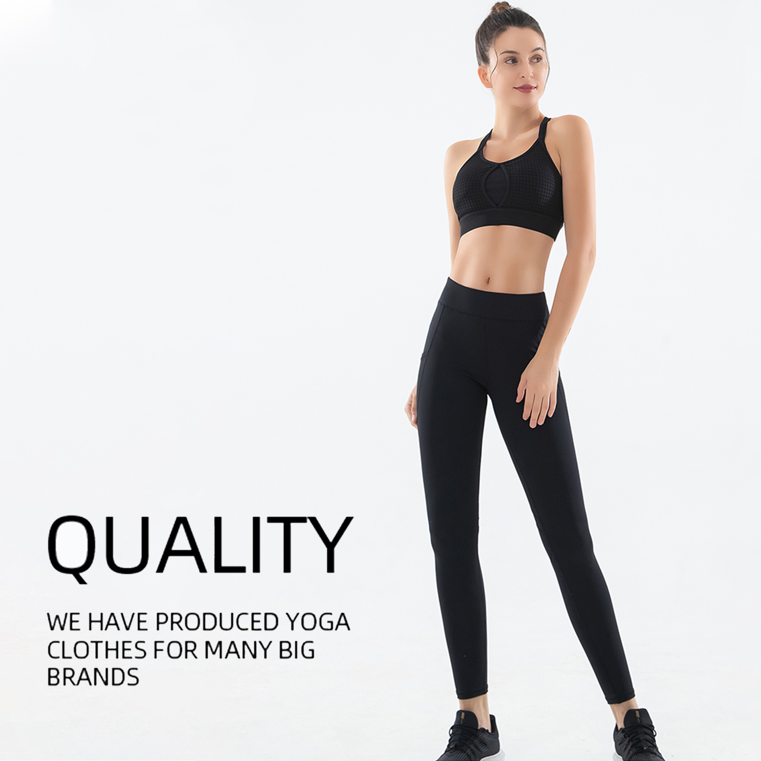 Set đồ tập thể thao, yoga, gym với quần dài, áo dây mỏng có miếng lót nâng ngực