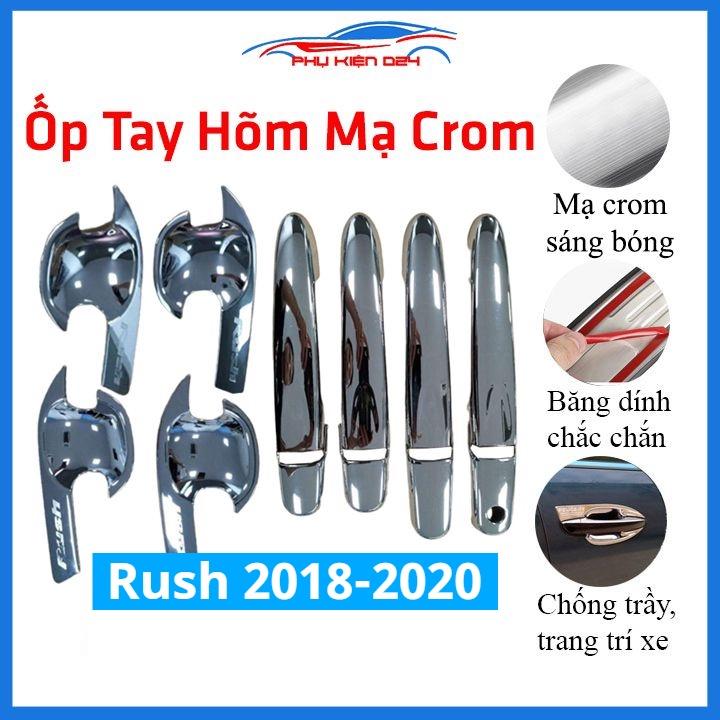 Ốp tay hõm mạ crom Rush 2018-2019-2020 sáng bóng chống trầy bảo vệ cửa xe ô tô