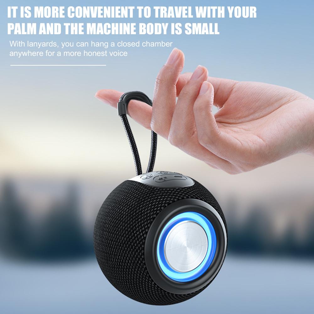 Loa Bluetooth Mini Di Động HD Micro Giảm Tiếng Ồn Di Động Ngoài Trời Thể Thao Âm Nhạc HiFi Loa Âm Thanh Nổi Hỗ Trợ Đài FM Màu sắc: Đen