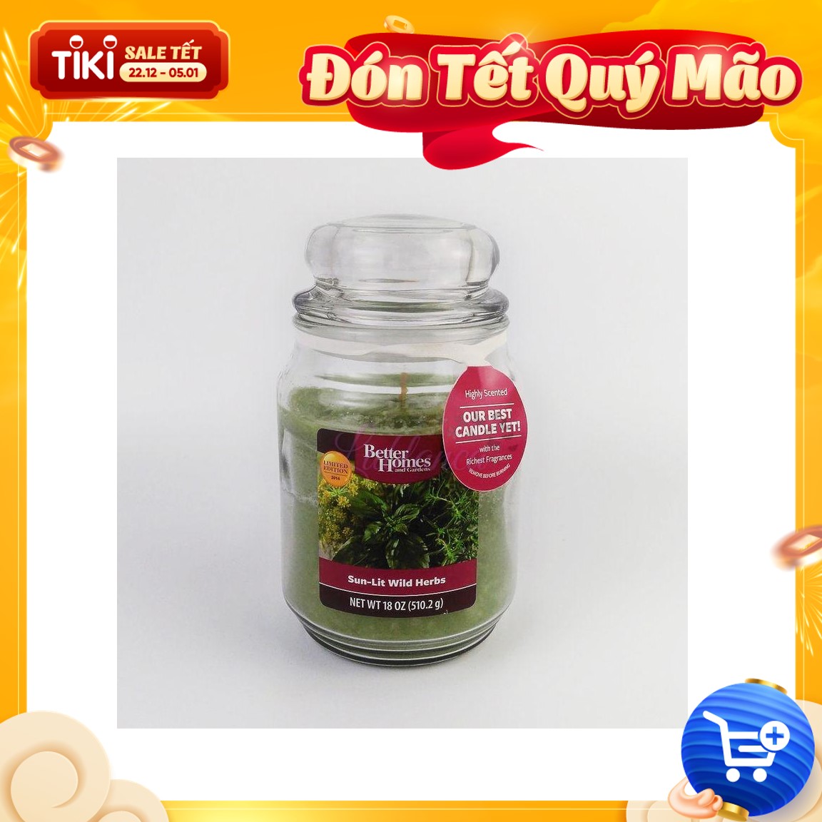 NẾN HŨ THƠM BETTER HOMMES AND GARDENS Sun-Lit Wild Herbs 510,8GR