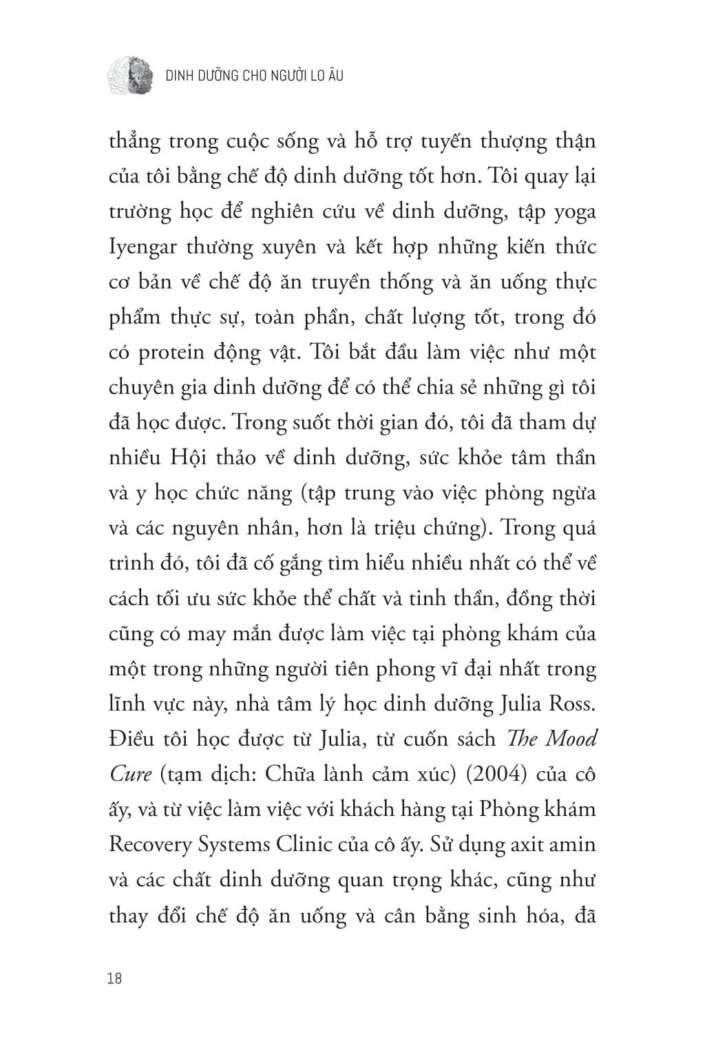 Sách - Dinh Dưỡng Cho Người Lo Âu