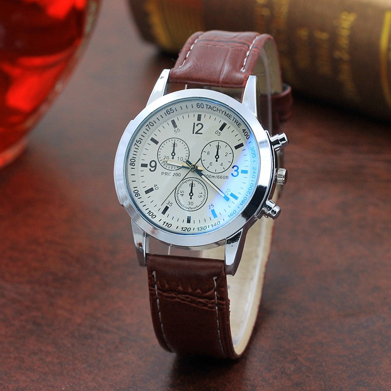 Đồng hồ đeo tay nam dây da CFHD lịch lãm cực đẹp DH101