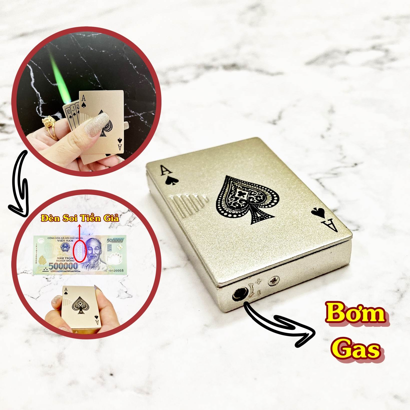 Hộp Quẹt Bật Lửa Khè Tia Xanh Lá bằng đồng Hình "SẢNH RỒNG" độc lạ làm Quà tặng ý nghĩa - Loại I - batluatany DL015
