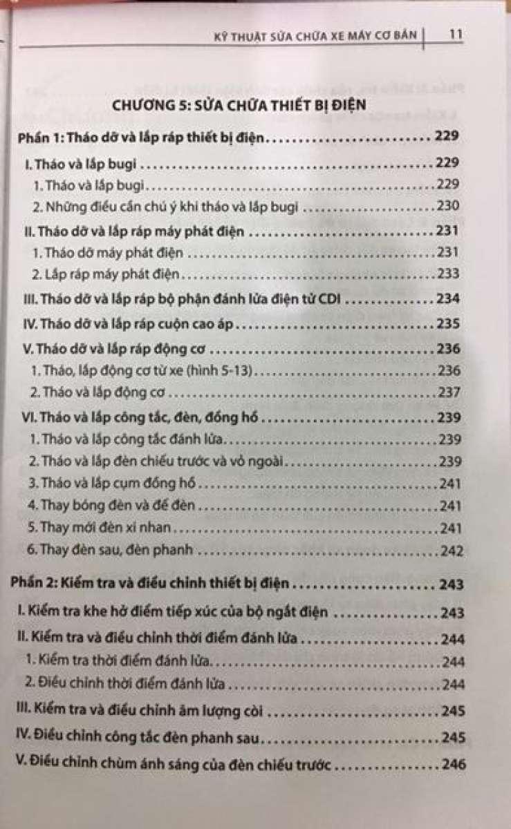 Kỹ Thuật Sửa Chữa Xe Máy Cơ Bản (Tái Bản)