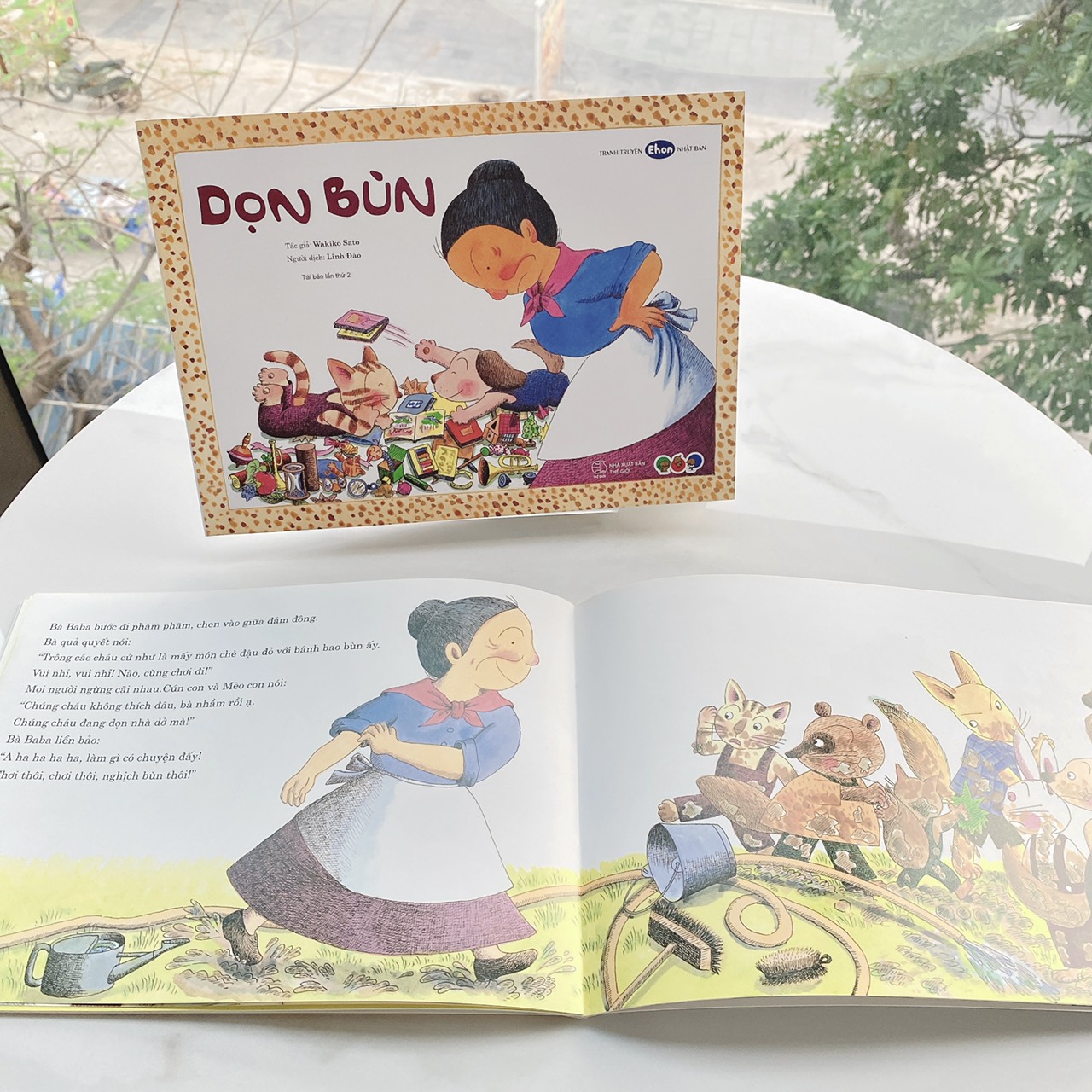 Sách Ehon cho bé từ 3 tuổi - Phát triển tư duy Dọn bùn (Tranh truyện Ehon Nhật Bản cho bé)