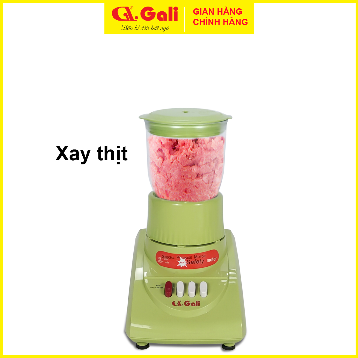 Máy xay sinh tố đa năng Gali 3in1, 400w, xay các loại rau củ quả, xay thịt tôm cá, xay sữa hạt, xay hành tiêu tỏi ớt, hàng chính hãng 100%, bảo hành 12 tháng Gali