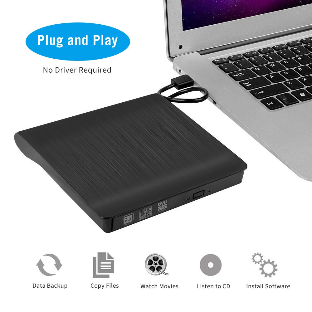 Ổ đĩa di động bên ngoài DVD-RW ODD Trình ghi ROM 3.0 Pop-up