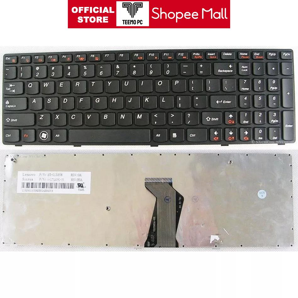 Hình ảnh Bàn Phím Tương Thích Cho Laptop Lenovo Z570 Z575 - Hàng Nhập Khẩu New Seal TEEMO PC KEY216