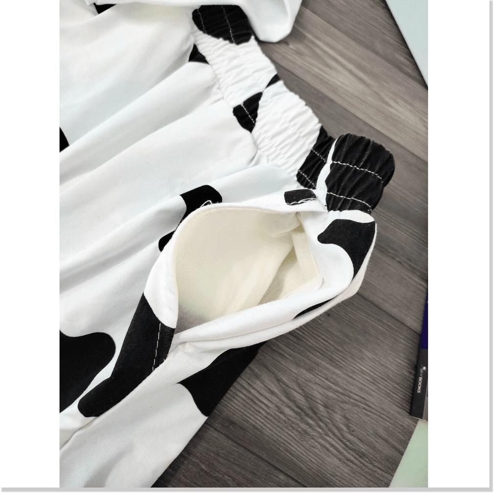 Set bộ mặc cute BÒ SỮA HOT TREND 2021 MẪU MỚI NHẤT HIỆN NAY LANA FASHION