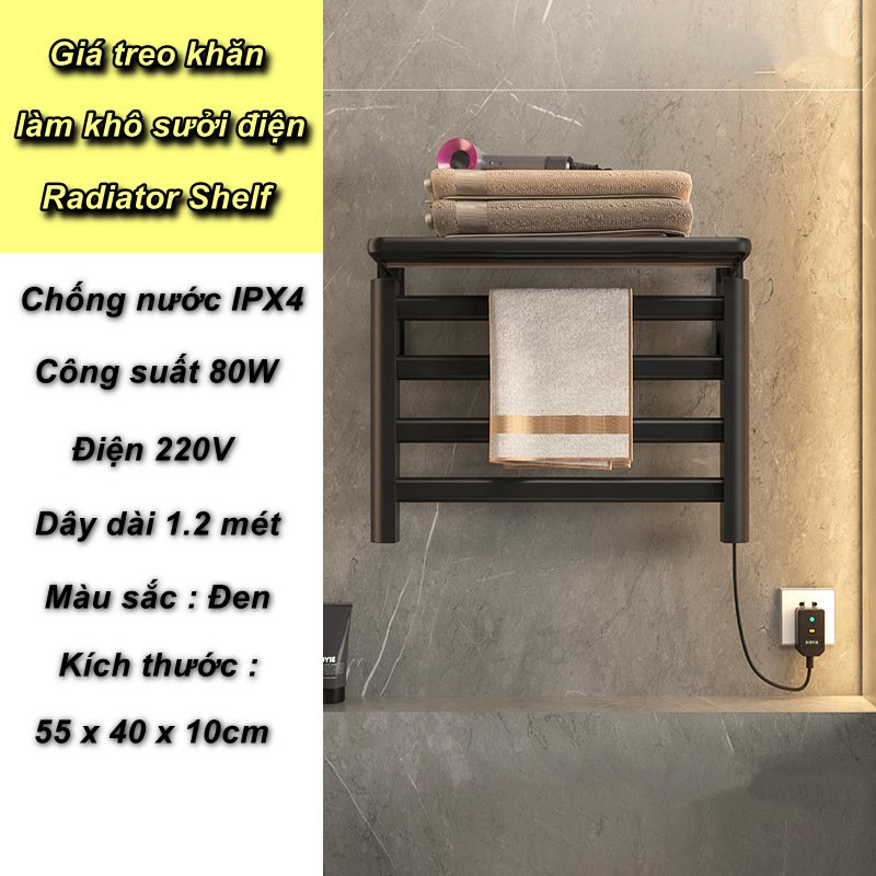 Giá treo khăn làm khô sưởi điện Radiator Shelf