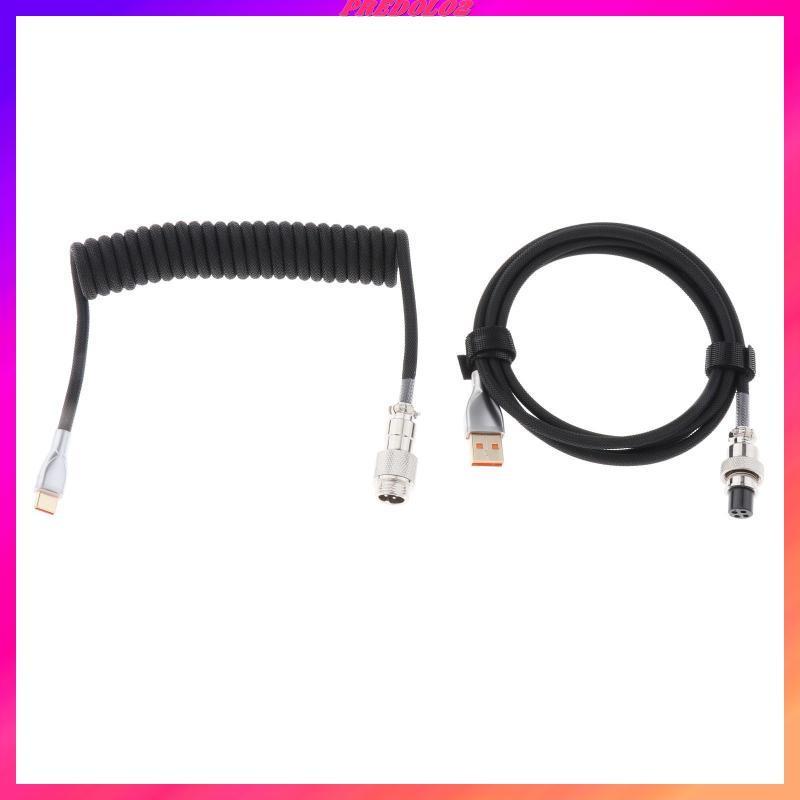 Dây Cáp Xoắn Micro USB 1.8M Dành Cho Bàn Phím Cơ Chơi Game