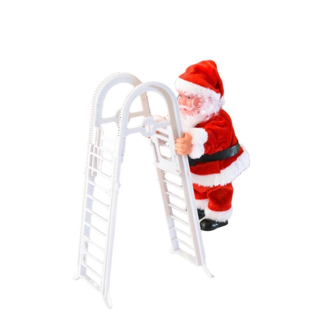 TẶNG PIN Đồ chơi ông già NOEL leo thang gập quà tặng giáng sinh hoặc phụ kiện trang trí Noel ngày lễ giáng sinh