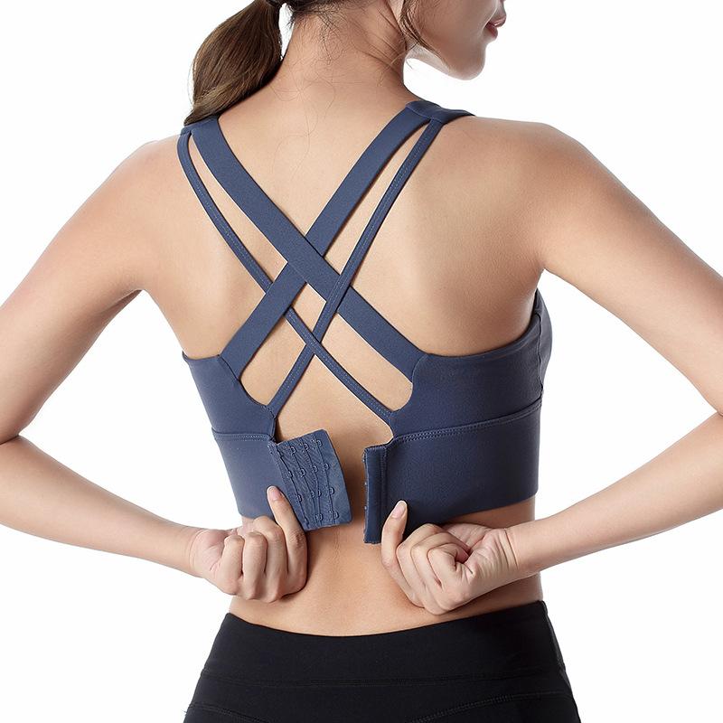 Phụ Nữ Áo Lót Thể Thao Crop Top Nữ Tập Gym Thể Hình Áo Ngực Rỗng Thoáng Khí Đầu Chạy Yoga Bra Thể Thao Thể Thao Lớn kích Thước