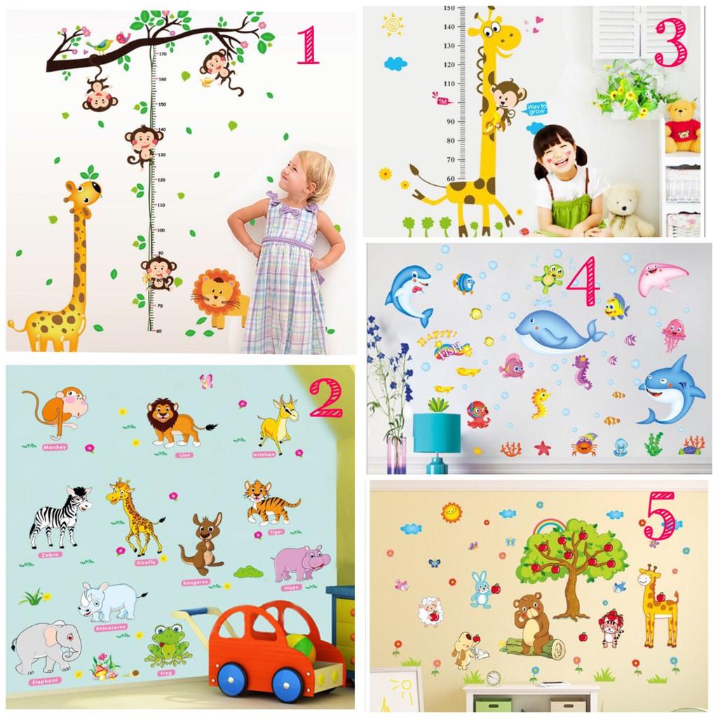 COMBO 4 TẤM DECAL TỰ CHỌN - TRANG TRÍ TƯỜNG PHÒNG HỌC CHO BÉ