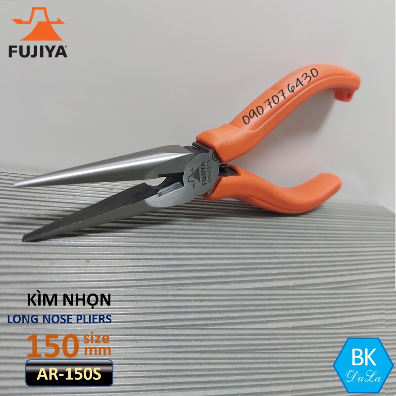 Kìm nhọn 6inch/ 150mm Fujiya AR-150S Kềm cắt dây thép đồng