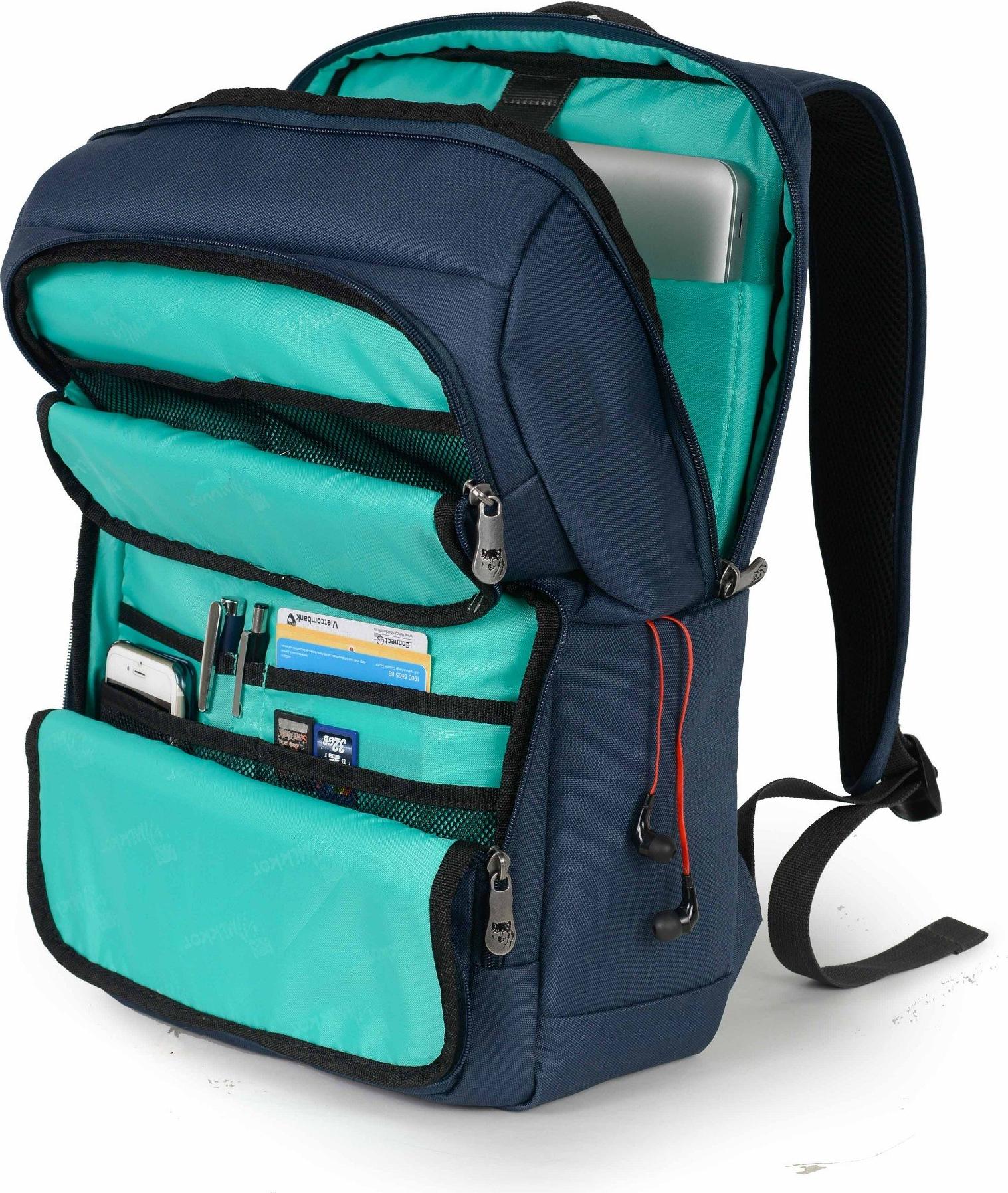  Balo Laptop Cao Cấp Mikkor The Ives Backpack - Navy