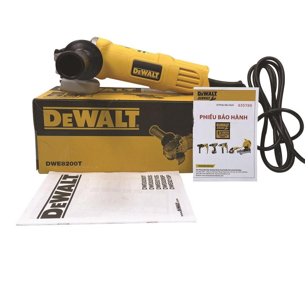 MÁY MÀI GÓC 100MM 850W DEWALT DWE8200T-B1- HÀNG CHÍNH HÃNG