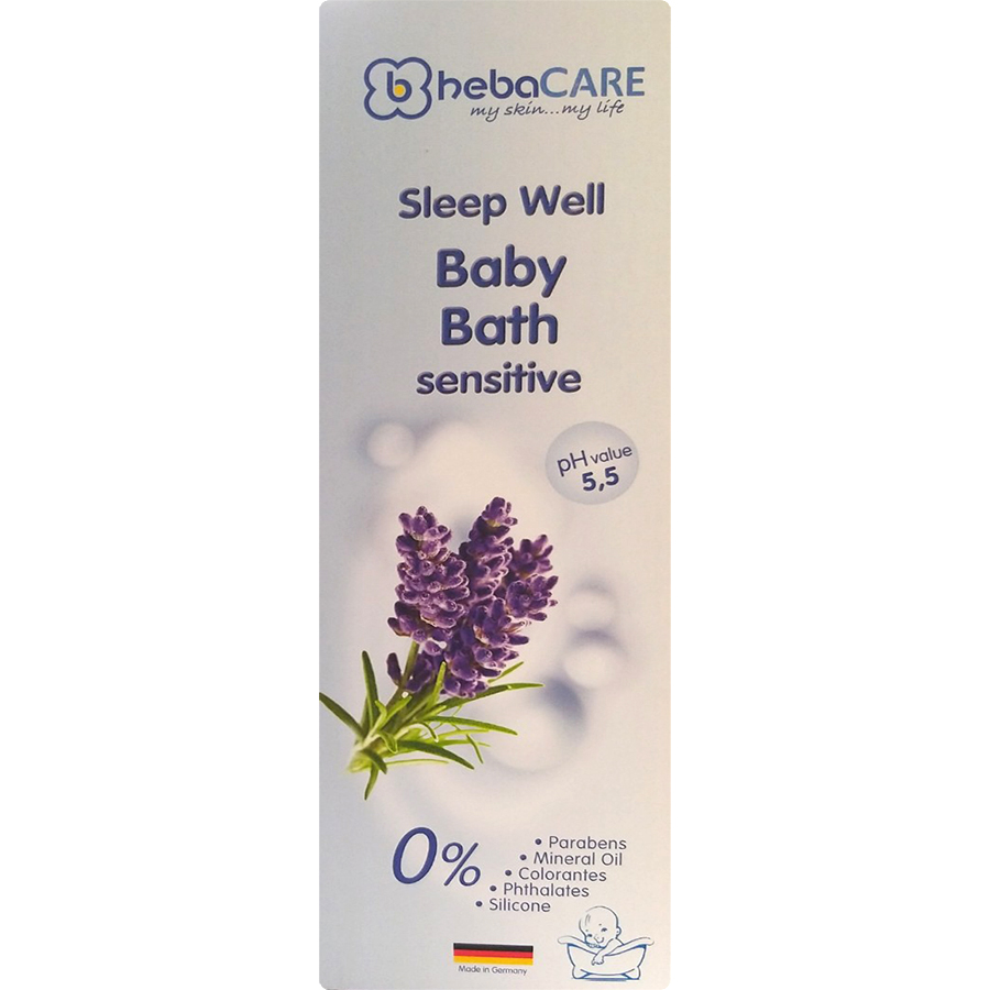 Sữa Tắm Cho Bé Heba Care Mildes Gute Nacht Bad (Baby Sleep Well Bath) 500ml