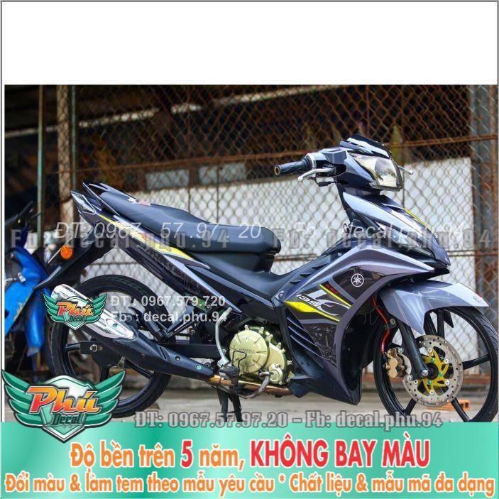 Tem rời Exciter 135 Lc Xám đen  -1