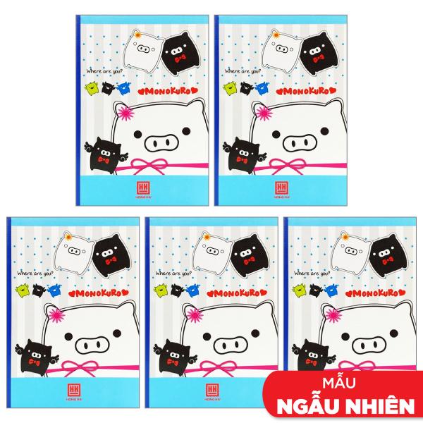Combo 5 Vở South Star Monkuro Boo - 4 Ly Ngang 100 Trang ĐL 58g/m2 - Hồng Hà 0751