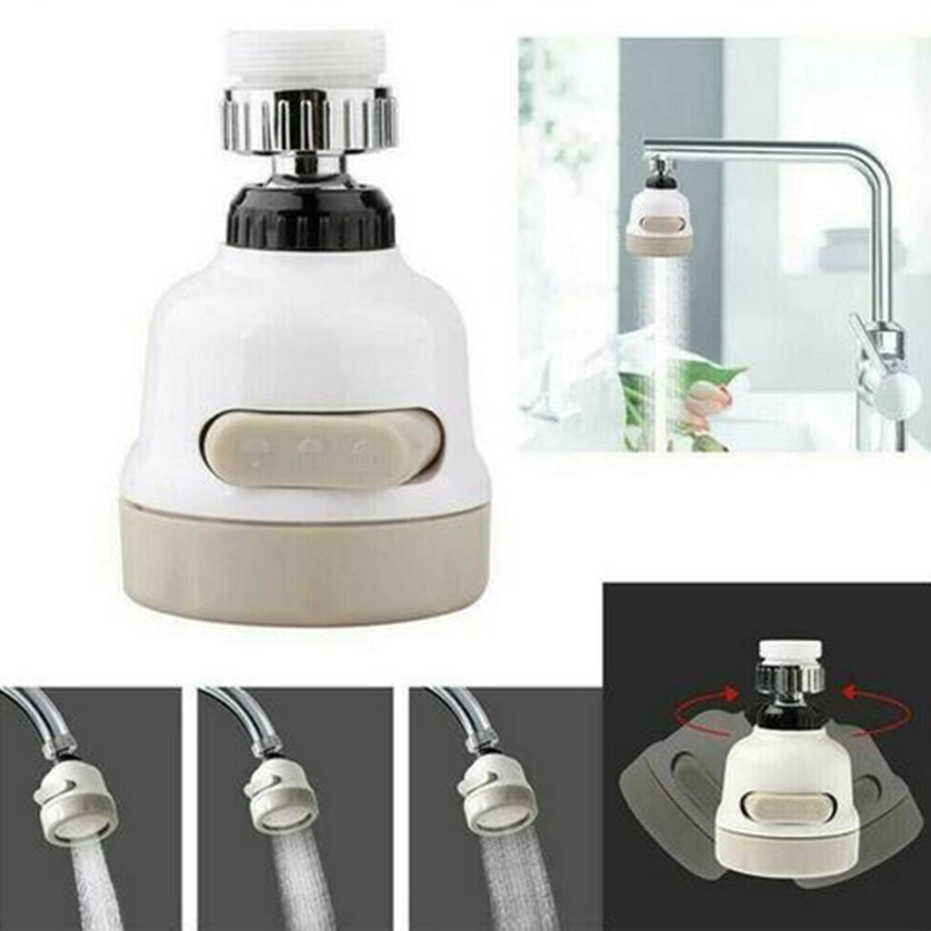 360 Rotary Faucet  Filter Water Saving 3 Gear Adjustable