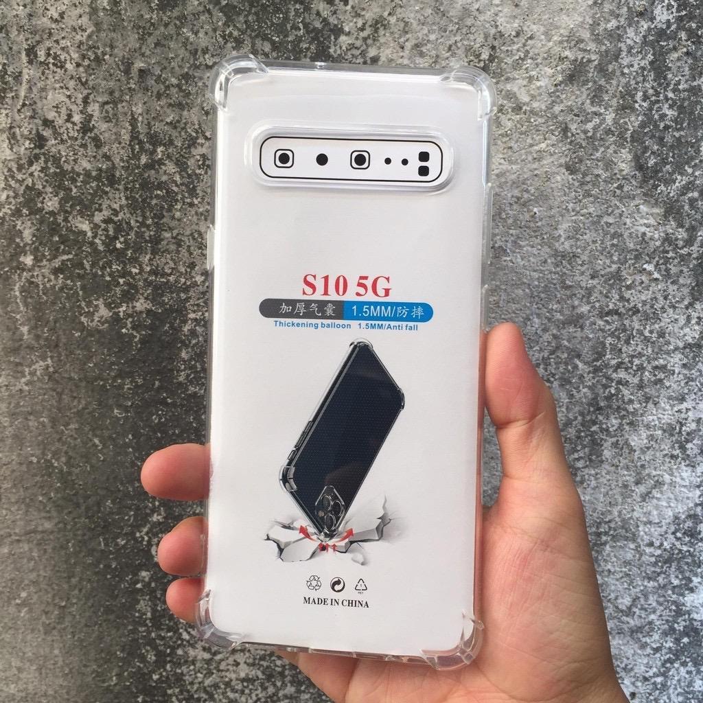 Ốp Lưng silicon SS Galaxy S10 5G Dẻo Trong Suốt Chống Sốc Bảo Vệ 4 Góc Máy