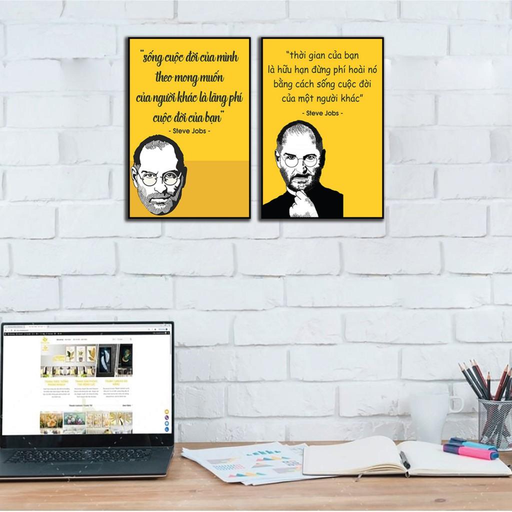 -Tranh văn phòng, tranh slogan, tranh động lực gỗ MDF - Tặng kèm đinh đa năng