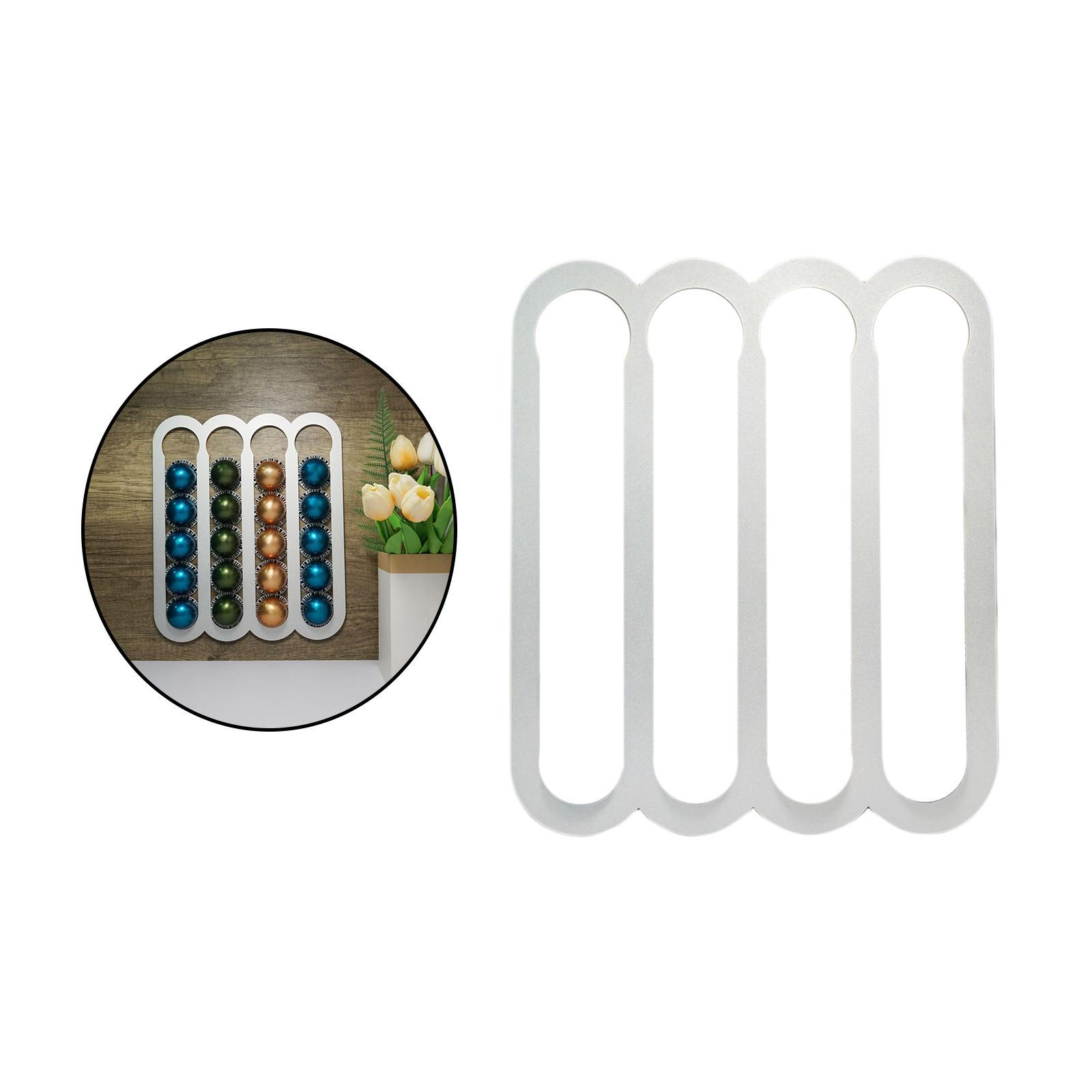 Coffee Pod Holder Shelf Organizer Rack Dispenser for Cafe Countertop Bar