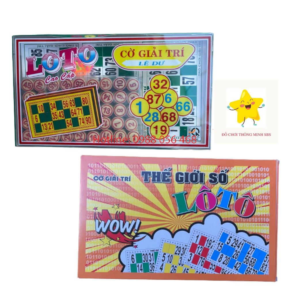 Cờ Loto giải trí cao cấp chơi vui - chọn mẫu gỗ hoặc nhựa - Cờ Lô Tô