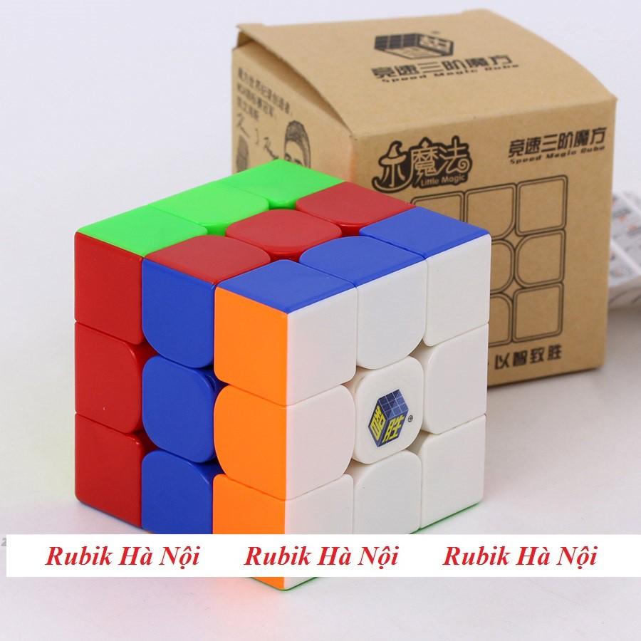 Rubik 3x3. Yuxin Little Magic Đen/Stickerless/Có Nam Châm