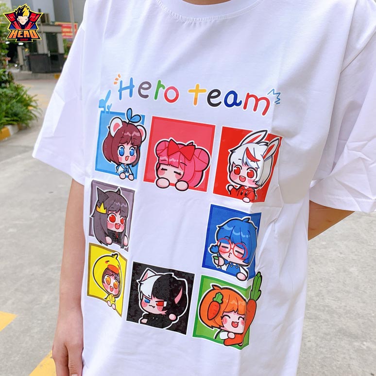 Áo thun Hero Team V4 màu trắng