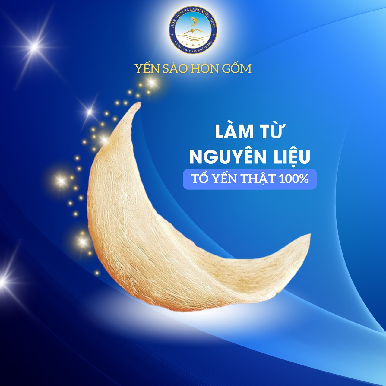 [HGK-T3] Yến Sào Thô Nguyên Tổ Cao Cấp (13-14 Tổ) - Yến Sào Hòn Gốm Chính Hiệu Khánh Hoà - HGK NEST