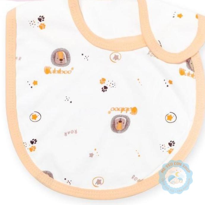 [BB81] Yếm Dán Sơ sinh cotton 2 lớp in hình cute - BABIBOO - Trắng Họa Tiết