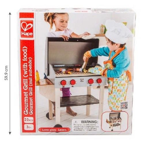 Đồ chơi gỗ Hape bộ dụng cụ nướng BBQ E3127A