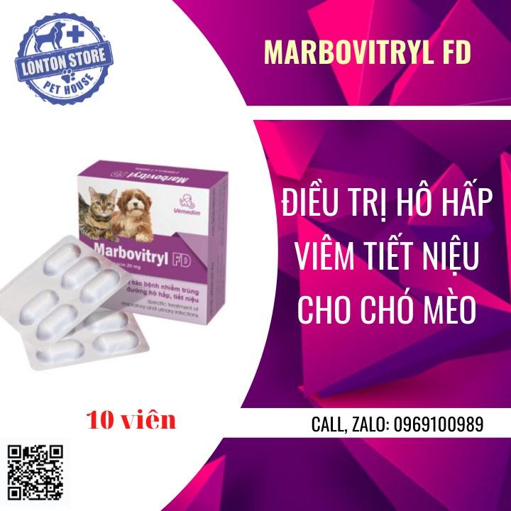 VEMEDIM Marbovitryl FD Không còn nhiễm trùng, đường hô hấp, tiết niệu trên chó, mèo